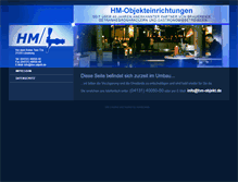 Tablet Screenshot of hm-objekt.de